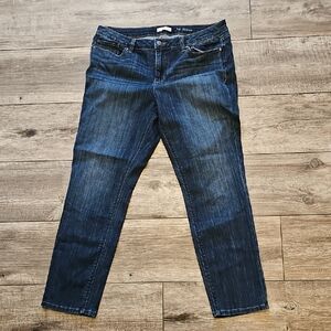 LC Lauren Conrad Dark Blue Straight Leg Jeans